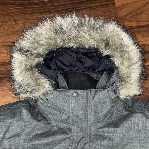 LL Bean Mens Baxter State Hooded Parka Coat Down Jacket Size XXL Reg Charcoal - Picture 13 of 16